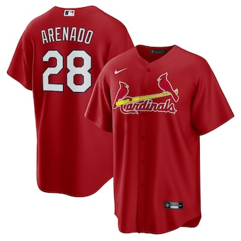 mens nike nolan arenado red st louis cardinals alternate off